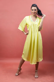 V pleat one piece